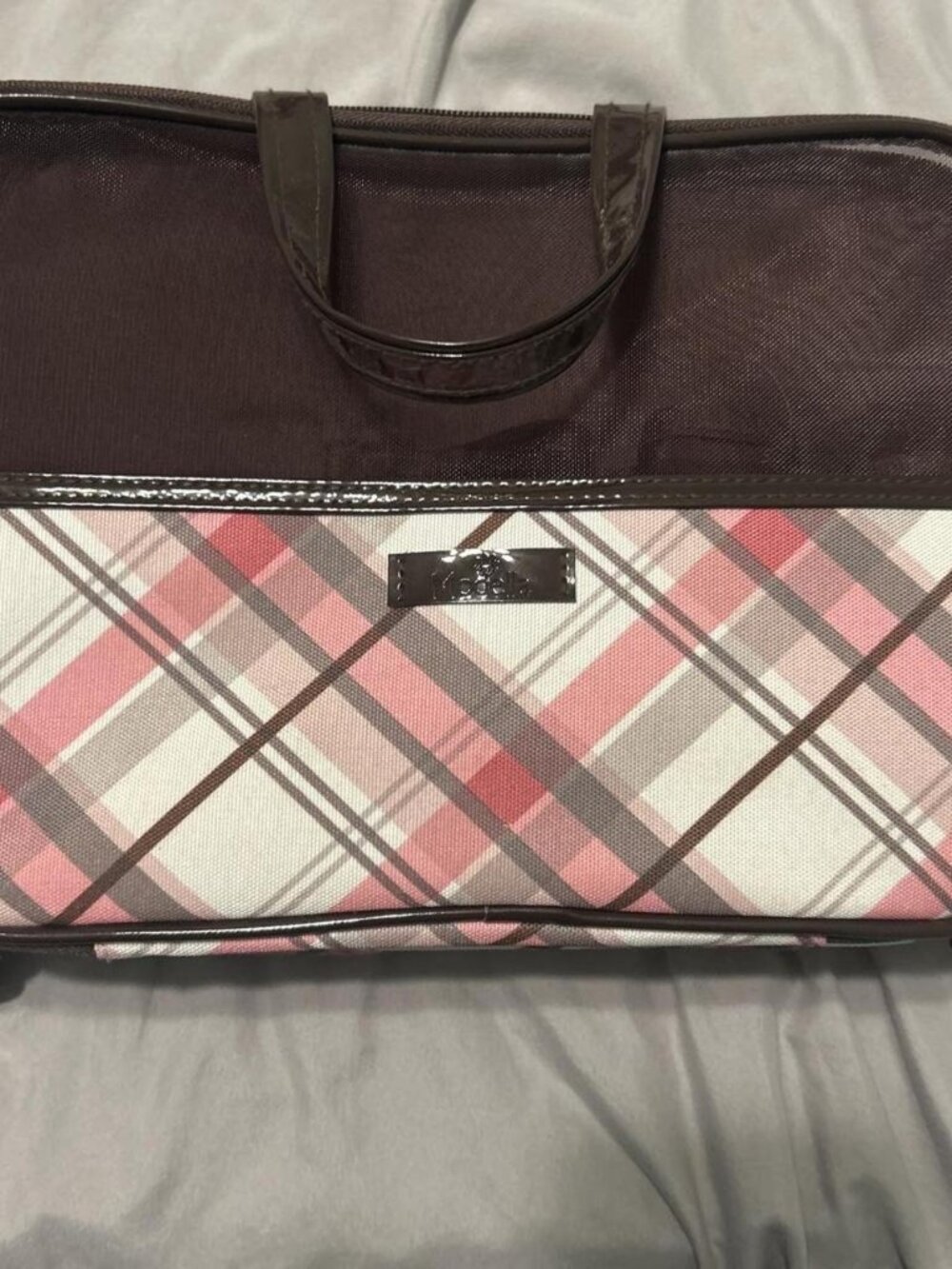 Modella Makeup bag NWOT pink and brown